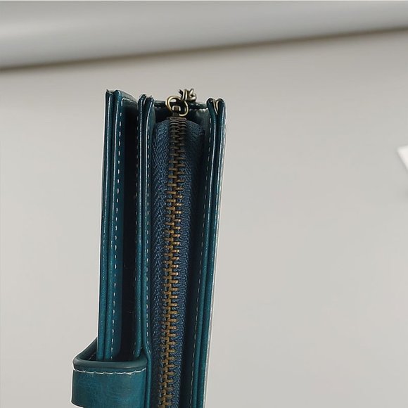 Womens Bifold Phone Wallet Cards Organizer - Picture 9 of 10